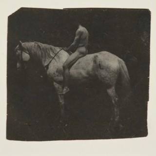 Samuel Murray Astride Eakins' Horse "Billy", c. 1892.