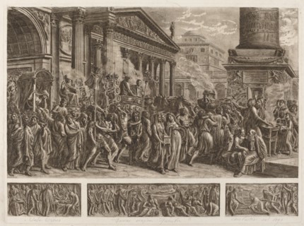 The Ashes of Trajan Carried in a Triumphal Procession.