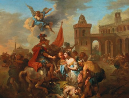 Romulus and Hersilia , ca 1764-1765. Private Collection.