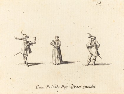Lady with Wine Bottle, and Two Gentlemen, probably 1634.