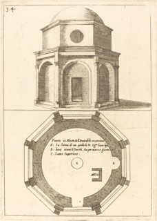 Plan and Elevation of the Church of the Ascension, 1619.