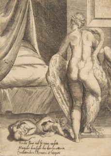 Leda and the Swan, from 'The Loves of the Gods', 1531-76.