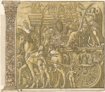 The Triumph of Julius Caesar [no.9 plus 2 columns], 1599.