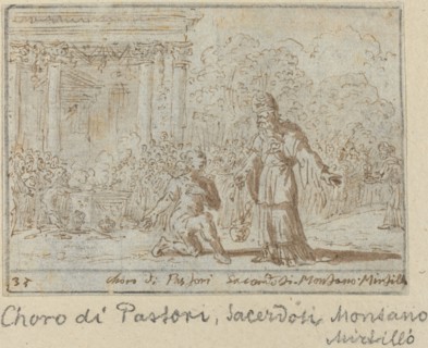 Chorus of Shepherds and Priests: Montano, Mirtillo, 1640.
