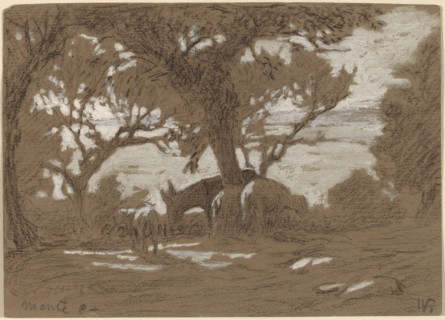 Mt. Colognola - Sheep Grazing on Lake Trasimeno, c. 1878.