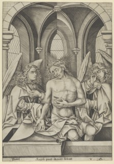 Christ as the Man of Sorrows Between Two Angels, ca. 1500.