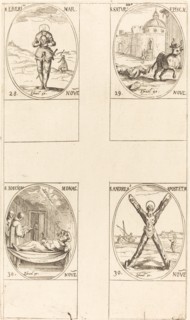 St. Liverius; St. Saturninus; St. T(I?)oscion; St. Andrew.