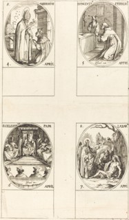 St. Ambrose; St. Vincent Ferrer; St. Celestin; St. Lazarus.