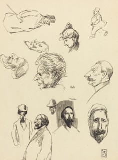 Studies of Figures and Heads, late 19th-early 20th century.