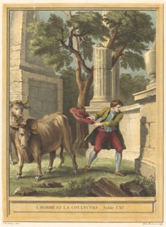 L'homme et la couleuvre (Man and the Snake), published 1759.