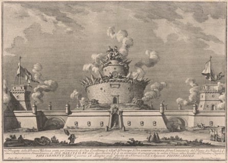 The Prima Macchina for the Chinea of 1759: A Fortress, 1759.