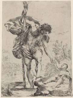 Saint Christopher Giving His Hand to the Infant Jesus, 1650s.