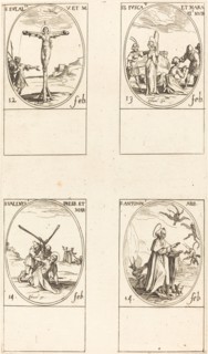 St. Eulalia; St. Fusca and Maura; St. Valentine; St. Anthony.