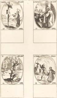 St. Maria Doloru; St. Stephen, Abbot; St. Apoloni; St. Timon.
