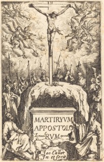 Title Page for "The Martyrdoms of the Apostles", c. 1634/1635.
