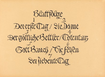 Die Wandlungen Gottes, 1920/1921. [The Transformations of God].