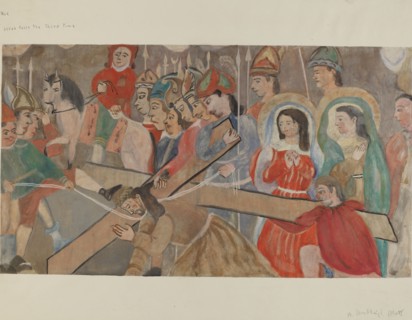 Station of the Cross No. 9: Jesus Falls the Third Time, c. 1936.
