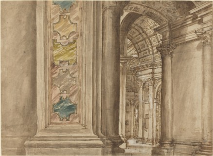 The Interior of Saint Peter's, Rome, first quarter 17th century.