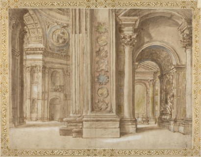 The Interior of Saint Peter's, Rome, first quarter 17th century.