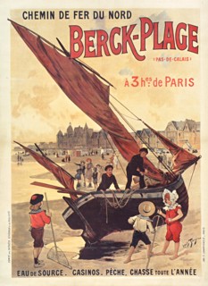 Chemins de fer du Nord. Berck-Plage, c. 1910. Private Collection.