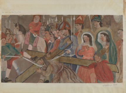 Station of the Cross No. 9: "Jesus Falls the Third Time, c. 1936.