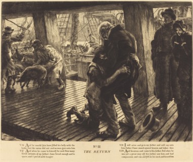 The Return, 1882. [Illustration to the parable of the Prodigal Son].