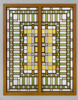 End Windows from the Living Room Skylights of the Martin House, 1904.