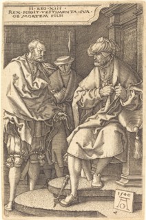 David Casting Off His Robes at the News of the Death of His Son, 1540.