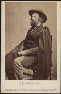 Portrait of Alfred, Lord Tennyson (1809-1892), 1861. Private Collection.