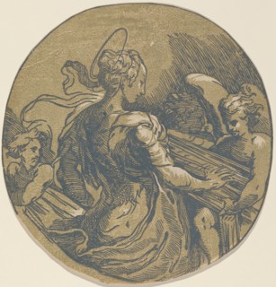 Saint Cecilia, first half 16th century. Attributed to Antonio da Trento.