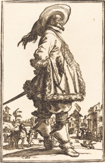 Noble Man with Mantle Trimmed in Fur, Holding his Hands Behind his Back.