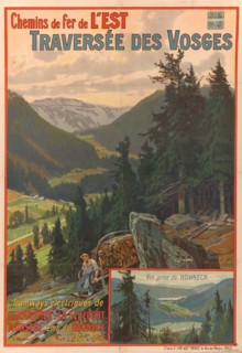 Chemins de fer de l'Est. Traversée des Vosges , 1908. Private Collection.