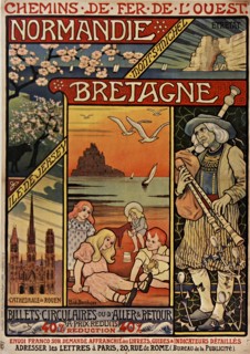 Chemins de fer de l'Ouest. Normandie, Bretagne , 1900. Private Collection.