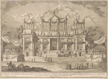 The Seconda Macchina for the Chinea of 1770: The Fish Market Portico, 1770.