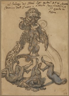 Door Knocker with Zeus Vanguishing Giants, late 17th or early 18th century.