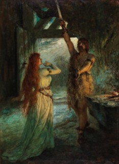 Valkyrie (1st Act): Sieglinde and her brother Siegmund . Private Collection.