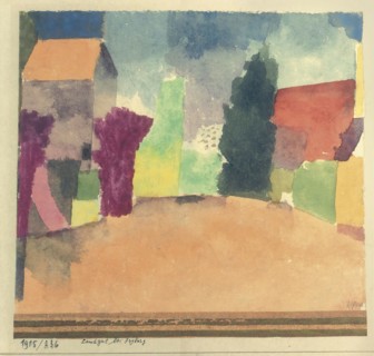 Landgut bei Fryburg (Country House Near Fribourg) , 1915. Private Collection.