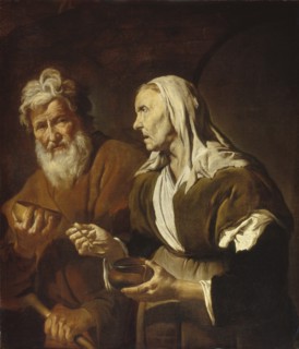 Poverty. Found in the collection of State A. Pushkin Museum of Fine Arts, Moscow.