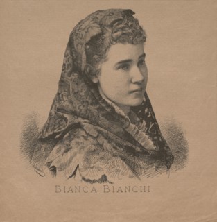Portrait of the Opera singer Bianca Bianchi (1855-1947), 1879. Private Collection.