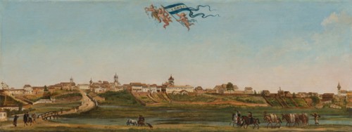 Panoramic View of São Paulo, 1821. Found in the collection of Instituto Cultural Itaú.