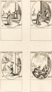 St. Victor; St. Justinus; Sts. Tiburtius and Valerianus; Sts. Basilissa and Anastasia.