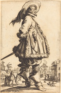 Noble Man with Mantle Trimmed in Fur, Holding his Hands Behind his Back, c. 1620/1623.