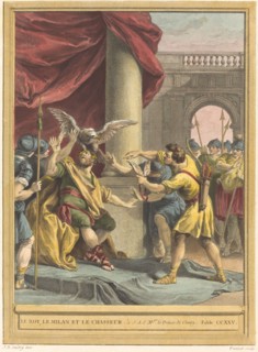 Le roi, le milan, et le chasseur (The King, the Kite, and the Hunter), published 1759.