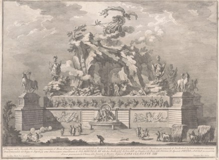 The Seconda Macchina for the Chinea of 1767: Mount Etna with the Forge of Vulcan, 1767.