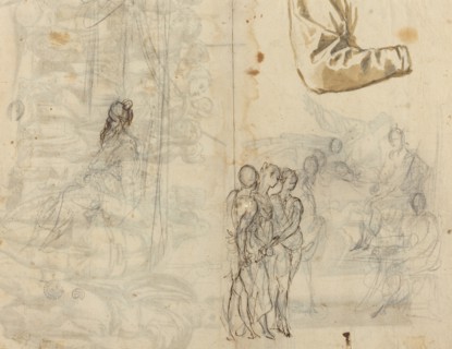 Copy After a Historical Painting from the Circle of Paolo Veronese [recto], 16th century.