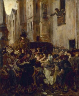 The Arrest of Charlotte Corday, c. 1853. Creator: Dehodencq, Alfred (1822-1882).