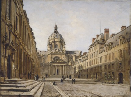 The Courtyard of the Old Sorbonne, 1886. Creator: Lansyer, Emmanuel (1835-1893).