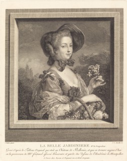 La Marquise de Pompadour en belle jardiniere. Creator: Jean-Louis Anselin.