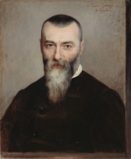 Portrait of Alphonse Karr (1808-1890), 1865. Creator: Burdin, Amélie (1834-?).