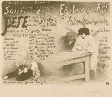 Père: tragédie in 3 actes de Aug. Strindberg, 1894.  Creator: Félix Vallotton.